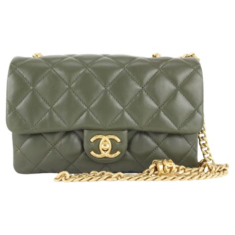 green chanel mini flap bag|Chanel mini flap bag fashionphile.